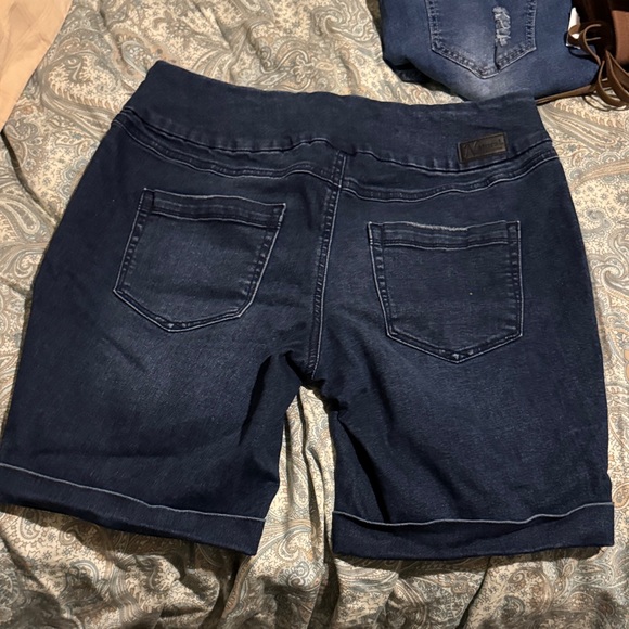 Natural Reflections Dark Blue Jean Shorts - Picture 3 of 5